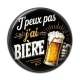 Cabochon Résine - j'peux pas j'ai bière