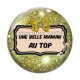 Cabochon Verre - une belle mère au top