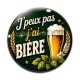 Cabochon Verre - j'peux pas j'ai bière