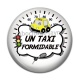 Cabochon Résine - un taxi formidable