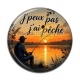 Cabochon Résine - j'peux pas j'ai pêche