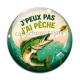 Cabochon Verre - j'peux pas j'ai pêche