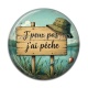 Cabochon Résine - j'peux pas j'ai pêche