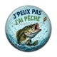 Cabochon Résine - j'peux pas j'ai pêche