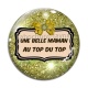 Cabochon Verre - une belle mère au top du top