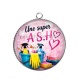 Pendentif Cabochon Argent - une super ASH