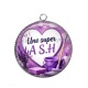Pendentif Cabochon Argent - une super ASH