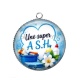 Pendentif Cabochon Argent - une super ASH