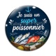 Cabochon Verre - je suis un super poissonnier
