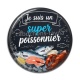 Cabochon Résine - je suis un super poissonnier