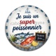 Cabochon Résine - je suis un super poissonnier