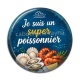 Cabochon Résine - je suis un super poissonnier