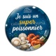 Cabochon Verre - je suis un super poissonnier