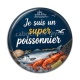 Cabochon Résine - je suis un super poissonnier