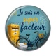 Cabochon Résine - je suis un super facteur