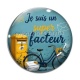 Cabochon Verre - je suis un super facteur