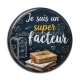 Cabochon Résine - je suis un super facteur