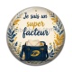 Cabochon Résine - je suis un super facteur