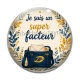 Cabochon Verre - je suis un super facteur