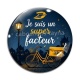 Cabochon Verre - je suis un super facteur