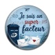 Cabochon Résine - je suis un super facteur