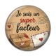 Cabochon Résine - je suis un super facteur