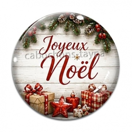 Cabochon Verre - joyeux noël