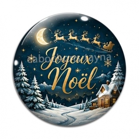 Cabochon Verre - joyeux noël
