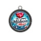 Pendentif Cabochon Argent - un super médecin merci