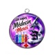 Pendentif Cabochon Argent -  un super médecin merci