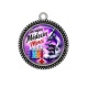Pendentif Cabochon Argent -  un super médecin merci