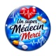 Cabochon Verre -  un super médecin merci