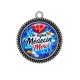 Pendentif Cabochon Argent -  un super médecin merci