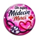 Cabochon Verre -  un super médecin merci