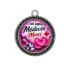 Pendentif Cabochon Argent -  un super médecin merci