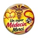 Cabochon Verre -  un super médecin merci