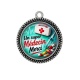 Pendentif Cabochon Argent -  un super médecin merci