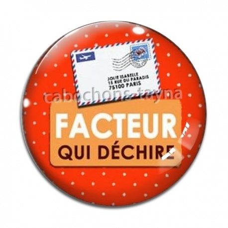 Cabochon Verre - facteur qui déchire