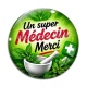 Cabochon Verre -  un super médecin merci