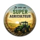Cabochon Résine - je suis un super agriculteur