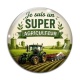 Cabochon Verre - je suis un super agriculteur