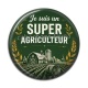 Cabochon Résine - je suis un super agriculteur