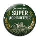 Cabochon Verre - je suis un super agriculteur