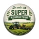 Cabochon Résine - je suis un super agriculteur