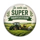Cabochon Verre - je suis un super agriculteur