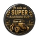 Cabochon Résine - je suis un super agriculteur