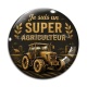 Cabochon Verre - je suis un super agriculteur