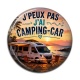 Cabochon Résine - j'peux pas j'ai camping car
