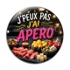 Cabochon Verre - j'peux pas j'ai apéro