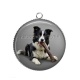 Pendentif Cabochon Argent - chien